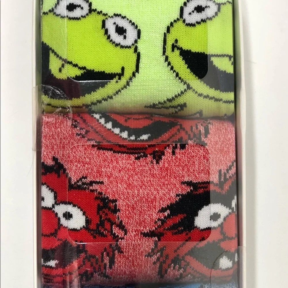 THE MUPPETS 3 Pair Crew Socks 8-12 NEW